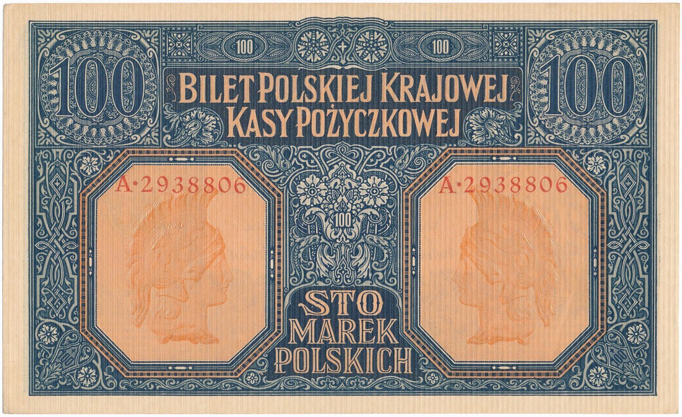 100 marek polskich 1916 seria A - GENERAŁ